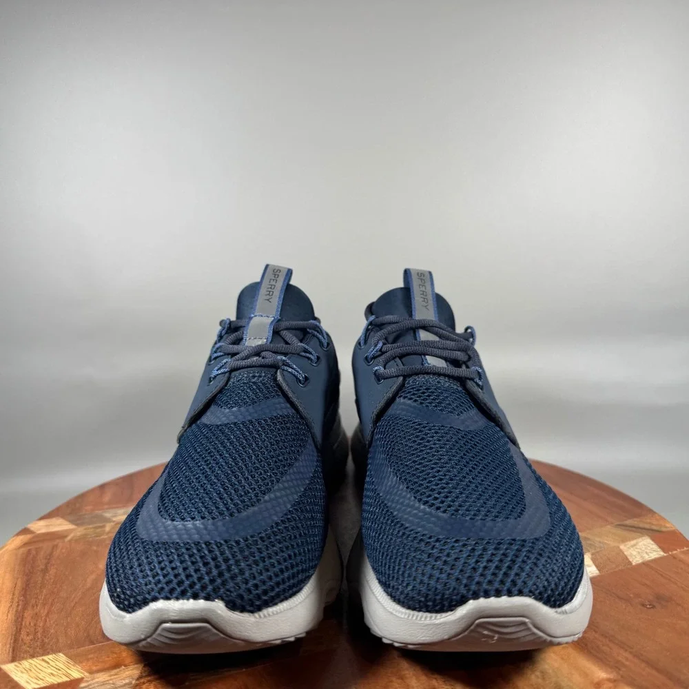 Sperry 7 Seas 3-Eye Mens Navy Blue Mesh Boat Shoe Sneaker 8.5 109155